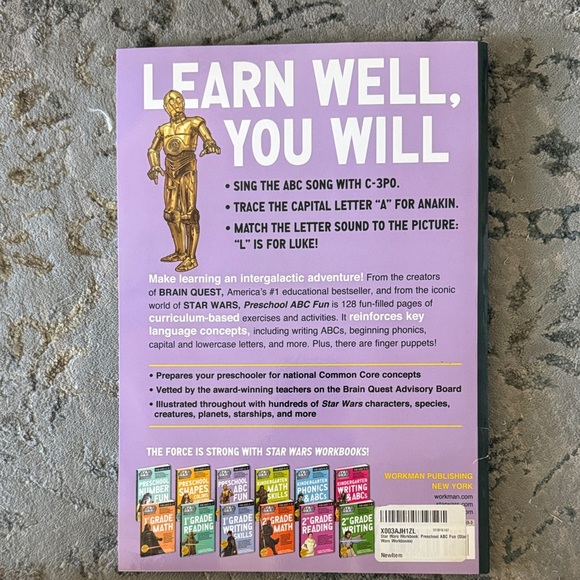 Star Wars Preschool Workbook Set – ABC, Numbers & Shapes (Ages 4–5) - Picture 8 of 8